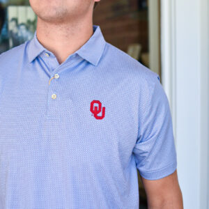 PETER MILLAR OU Phoenix Performance Jersey Polo in Cottage Blue