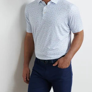 PETER MILLAR On The Hunt Performance Jersey Polo in White