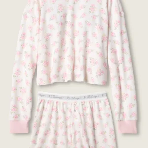 PJ SALVAGE Boyfriend Boxer PJ Set in Ivory