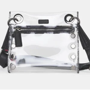 HAMMITT Tony Small Clear Black Gunmetal Crossbody Bag