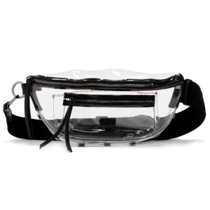 HAMMITT Charles Medium Clear Crossbody in Black/Gunmetal