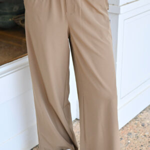 VARLEY Kayson Wide Leg 29.5" in Taupe Stone