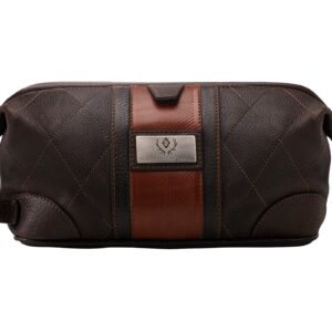MARTIN DINGMAN Rudyard Lodge Shave Case in Chocolate
