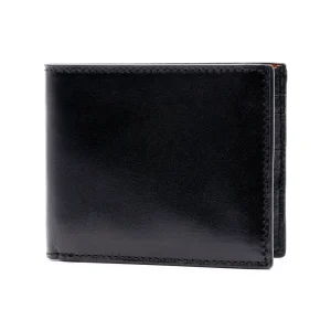 MARTIN DINGMAN Edward Saddle Leather Billfold in Black