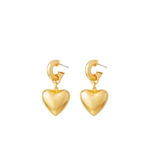 ROXANNE ASSOULIN The Puffy Heart Earrings in Gold