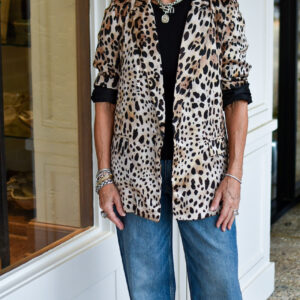 MISA Dionne Jacket in Leopard Print