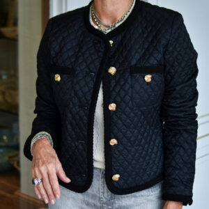 GENERATION LOVE Everie Quilted Jacket in Black