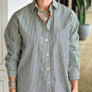 rag&bone Connie Striped Shirt in Blue