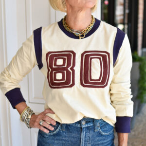 SEA Arissa Graphic Long Sleeve Tee in Multi