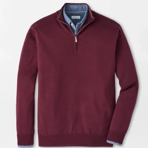 PETER MILLAR Autumn Crest Quarter-Zip in Autumn Foliage