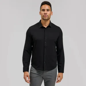 RYE 51 The Axel Sand Washed Button Down in Black