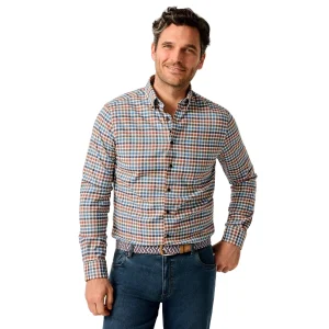 JOHNNIE-O Krause Performance Button Up Shirt in Harvest