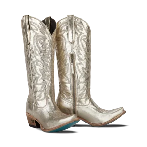 LANE BOOTS Smokeshow Boot in Champagne Metallic
