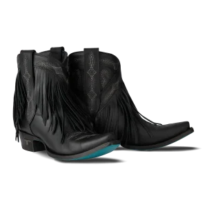 LANE BOOTS Senita Falls Bootie in Jet Black