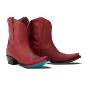 LANE BOOTS Emma Jane Bootie in Smoldering Ruby