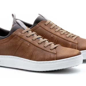 MARTIN DINGMAN Cameron Cameron Pebble Grain Sneakers in Old Saddle