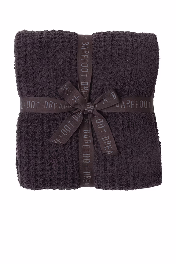 BAREFOOT DREAMS CozyChic Waffle Throw in Umber 54x72