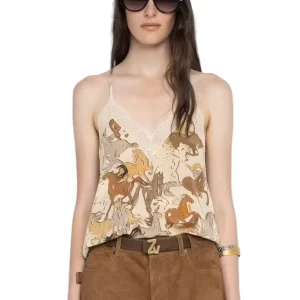 ZADIG & VOLTAIRE Christy CDC Horses in Ecru