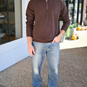 FUNDAMENTAL COAST Maverick 1/4 Zip in Anise