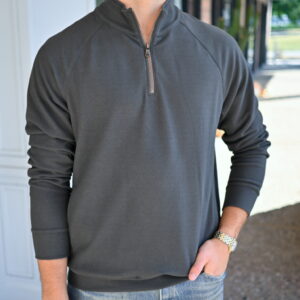 FUNDAMENTAL COAST Maverick 1/4 Zip in Smoke
