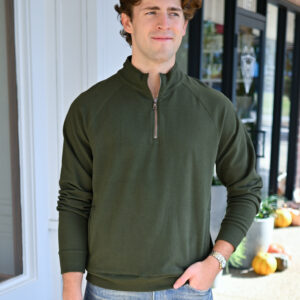 FUNDAMENTAL COAST Maverick 1/4 Zip in Fatigue