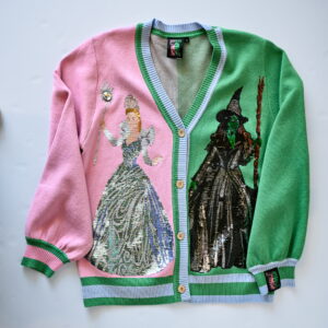 QUEEN OF SPARKLES Glinda & Elphaba Cardigan in Multi