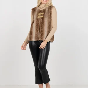 EMILY MCCARTHY Roxy Vest in Faux Fur