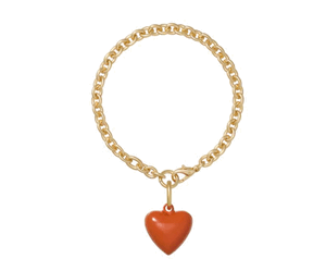 ROXANNE ASSOULIN The Mini Puffy Heart Bracelet in Sienna
