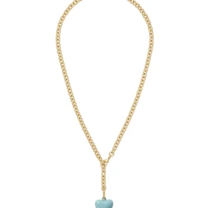 ROXANNE ASSOULIN The Mini Puffy Heart Necklace in Cloud