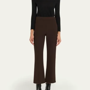 SIMKHAI Mackenzie Straight Leg Pant in Chocolate