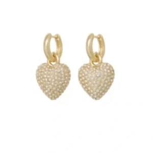 ROXANNE ASSOULIN The Pave Puffy Heart Earring