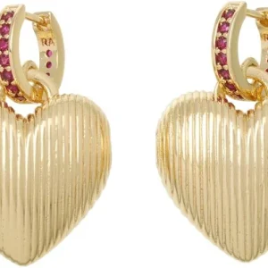 ROXANNE ASSOULIN The Textured Heart Earrings