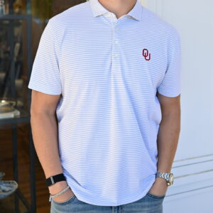 JOHNNIE-O Stetsons OU Polo in Seal