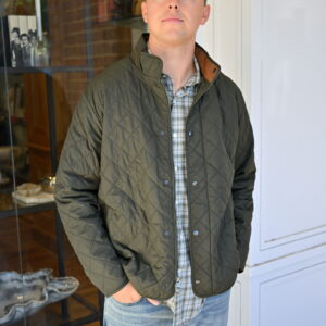 PETER MILLAR Suffolk Coat in Dark Olive