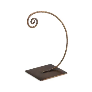 MICHAEL ARAM Spiral Ornament Stand in Antique Bronze Iron