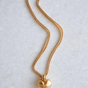 ROXANNE ASSOULIN The Textured Heart Necklace