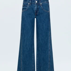 PISTOLA Caleb High Rise Relaxed Stacked Waist Jean in Reflection