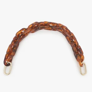 CLARE V. Shortie Strap in Tortoise