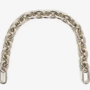CLARE V. Shortie Strap Mariner Chain in Silver