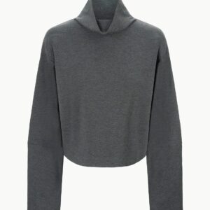 STAUD Binoche Top in Heather Grey