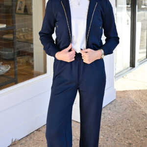 GENERATION LOVE Zira Scruba Hoodie in Navy