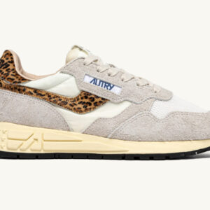 AUTRY Reelwind Low Sneaker in Pony White/Leopard