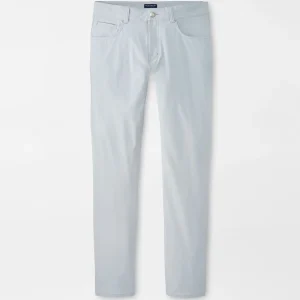 PETER MILLAR Bingham Performance Five-Pocket Pant in British Grey