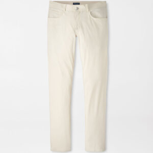 PETER MILLAR Bingham Performance Five-Pocket Pant in British Cream