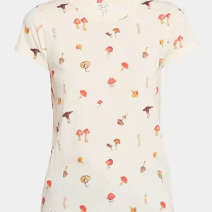 rag&bone All Over Mushroom Tee in Ivory Multi