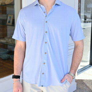 JOHNNIE-O Augustine Short-Sleeve Hangin' Out Shirt in Kona