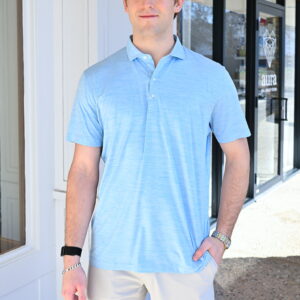 JOHNNIE-O Huronn Featherweight Performance Polo in Maliblu