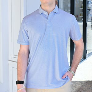 JOHNNIE-O Rud Performance Jersery Polo in Lake