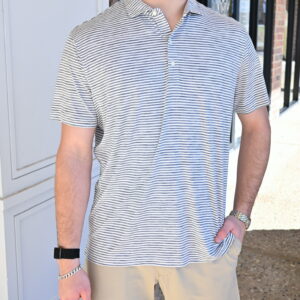 JOHNNIE-O Seymour Featherweight Performance Polo in Navy