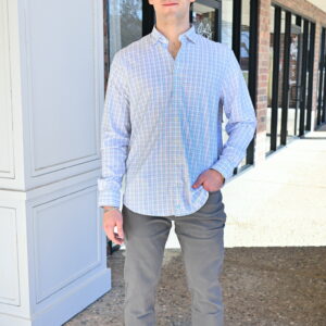 JOHNNIE-O Salvadore Everyday Performance Button Down Shirt in White